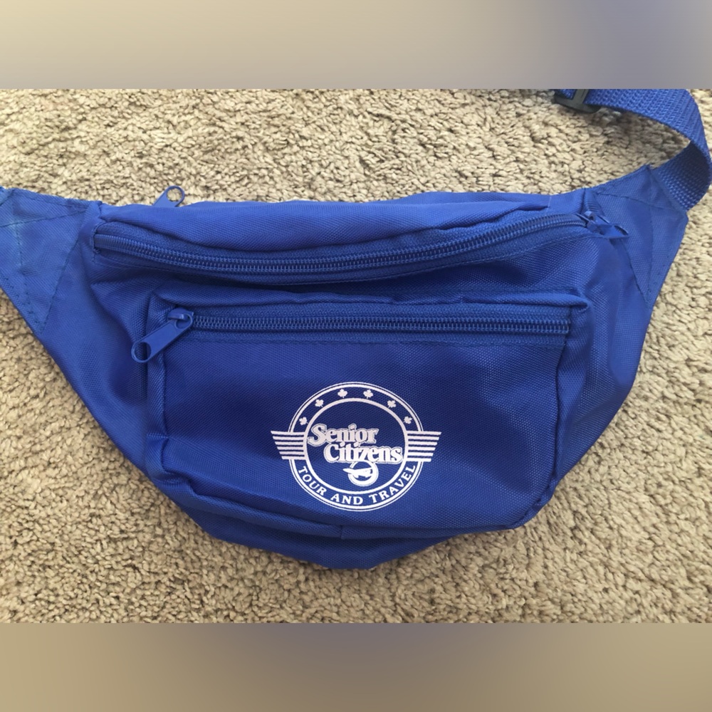 90s Vintage Senior Citizen Travel Fanny Pack